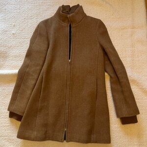 J. Crew, Car Coat, Camel, Italian Wool, Size 4